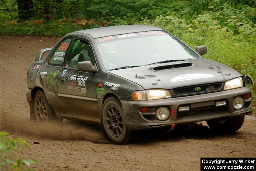 Jordan Locher / Tom Addison Subaru Impreza 2.5RS on SS5, Steamboat II.