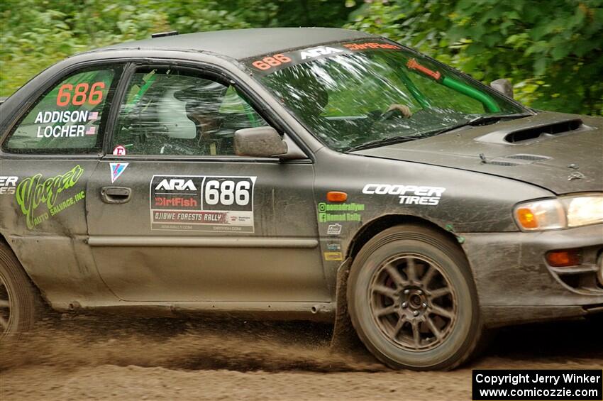 Jordan Locher / Tom Addison Subaru Impreza 2.5RS on SS5, Steamboat II.