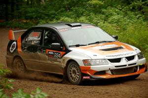 Kyle Tilley / Tim Whitteridge Mitsubishi Lancer Evo VIII on SS5, Steamboat II.