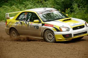 Mark Williams / Steve Harrell Subaru WRX STi on SS5, Steamboat II.