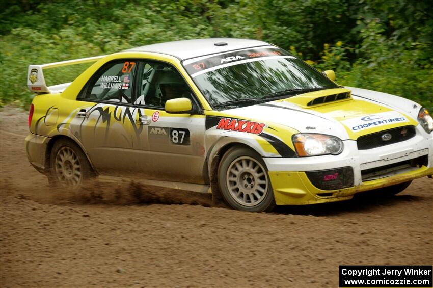 Mark Williams / Steve Harrell Subaru WRX STi on SS5, Steamboat II.