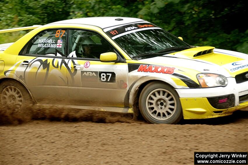 Mark Williams / Steve Harrell Subaru WRX STi on SS5, Steamboat II.