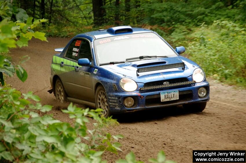 Jeff Timpe / Joe Patava Subaru WRX on SS5, Steamboat II.