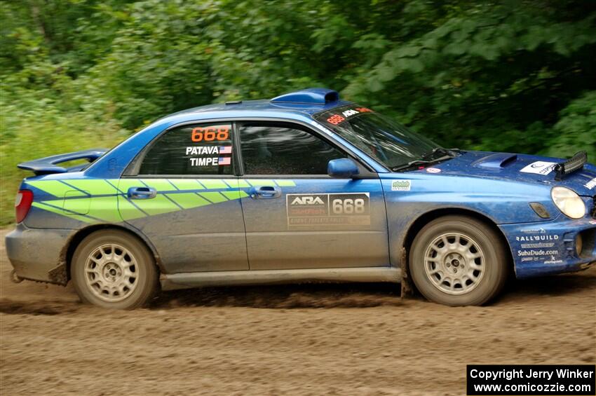 Jeff Timpe / Joe Patava Subaru WRX on SS5, Steamboat II.