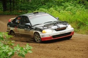 Jake Burke / Eric Schlee Honda Civic on SS5, Steamboat II.