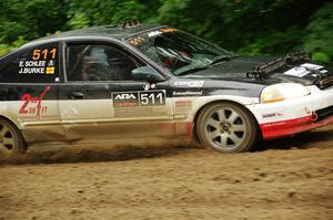 Jake Burke / Eric Schlee Honda Civic on SS5, Steamboat II.