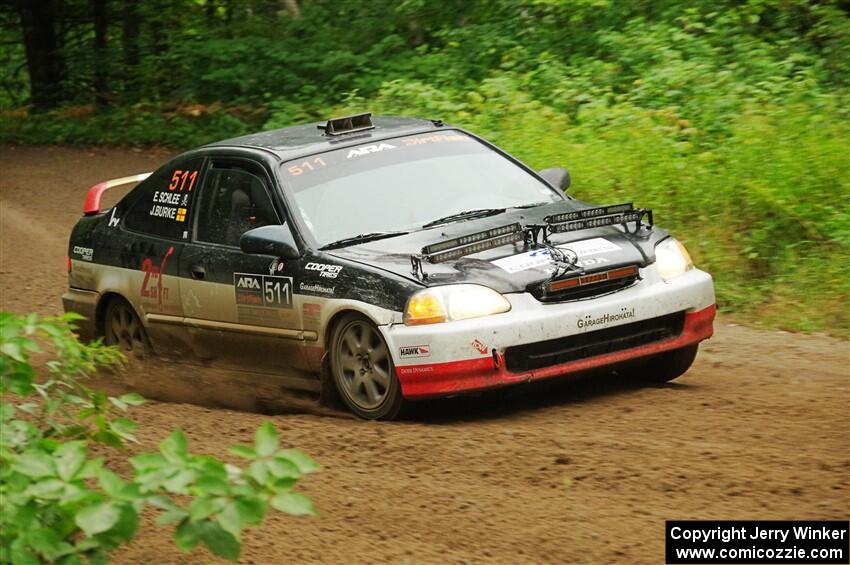 Jake Burke / Eric Schlee Honda Civic on SS5, Steamboat II.