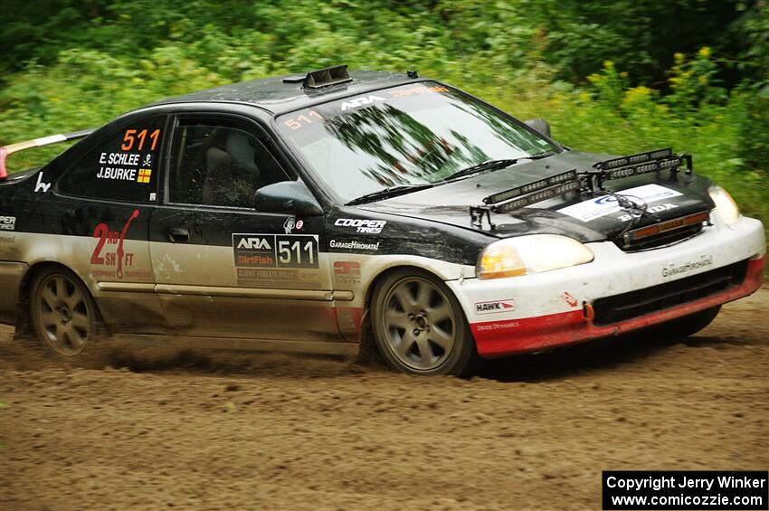 Jake Burke / Eric Schlee Honda Civic on SS5, Steamboat II.