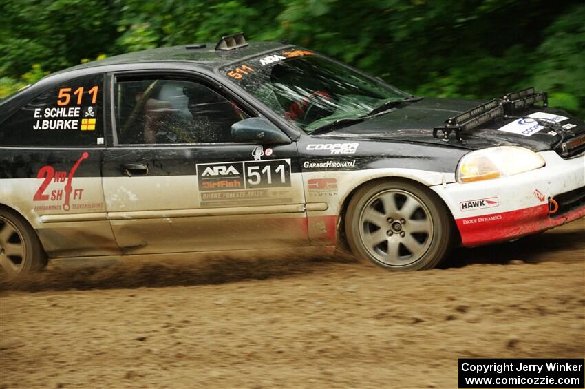 Jake Burke / Eric Schlee Honda Civic on SS5, Steamboat II.