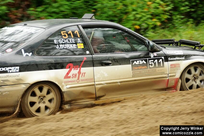 Jake Burke / Eric Schlee Honda Civic on SS5, Steamboat II.