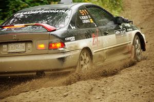 Jake Burke / Eric Schlee Honda Civic on SS5, Steamboat II.