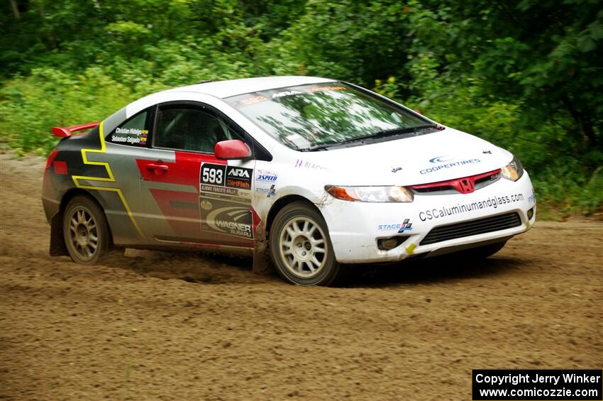 Sebastian Salgado / Christian Hidalgo Honda Civic on SS5, Steamboat II.