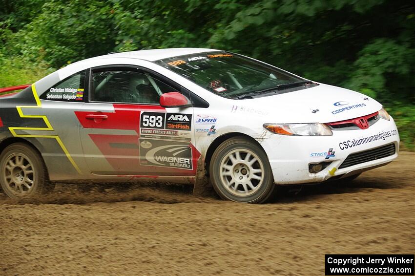 Sebastian Salgado / Christian Hidalgo Honda Civic on SS5, Steamboat II.