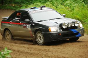 Andrew Dustman / K.J. Miller Subaru WRX on SS5, Steamboat II.