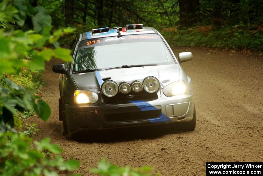 Andrew Dustman / K.J. Miller Subaru WRX on SS5, Steamboat II.