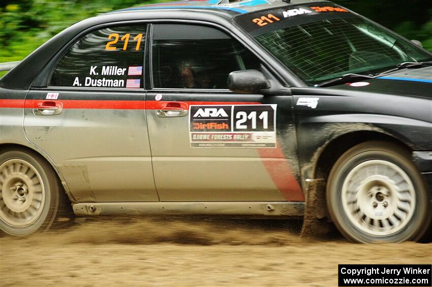 Andrew Dustman / K.J. Miller Subaru WRX on SS5, Steamboat II.