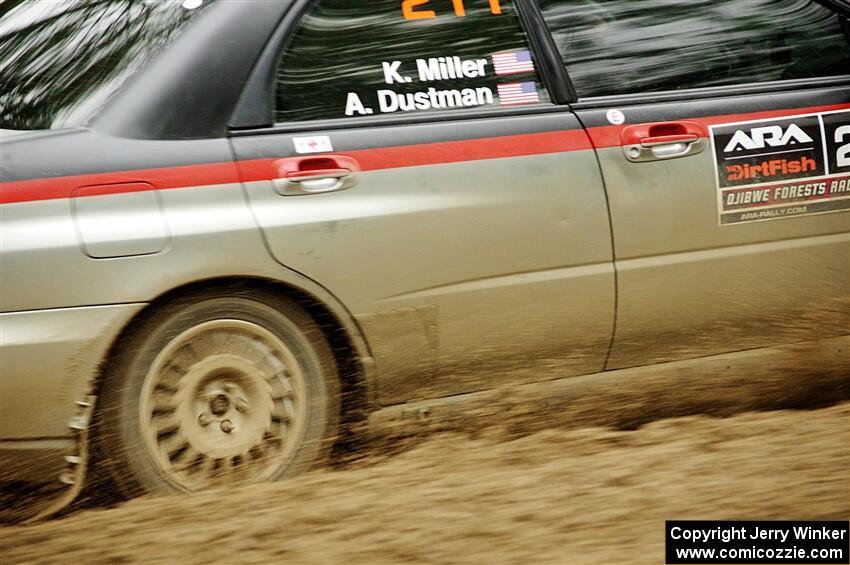 Andrew Dustman / K.J. Miller Subaru WRX on SS5, Steamboat II.