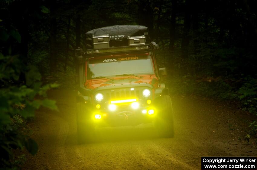 A Jeep Wrangler sweeps SS5, Steamboat II.