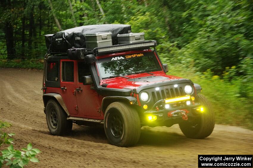 A Jeep Wrangler sweeps SS5, Steamboat II.