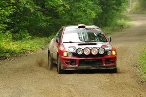 Mark Piatkowski / Claudia Barbera-Pullen Subaru Impreza 2.5RS on SS8, Refuge II.