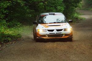 Kyle Tilley / Tim Whitteridge Mitsubishi Lancer Evo VIII on SS8, Refuge II.