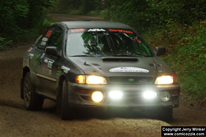 Jordan Locher / Tom Addison Subaru Impreza 2.5RS on SS8, Refuge II.