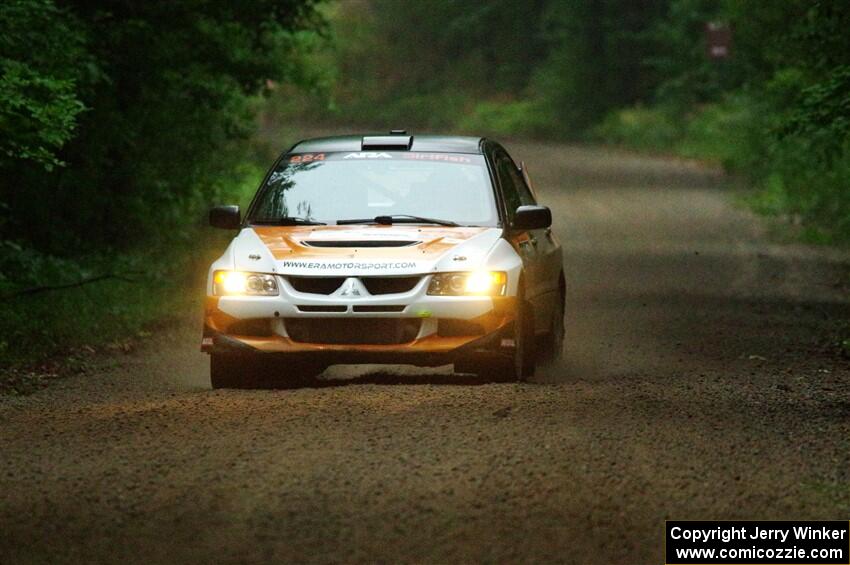 Kyle Tilley / Tim Whitteridge Mitsubishi Lancer Evo VIII on SS8, Refuge II.