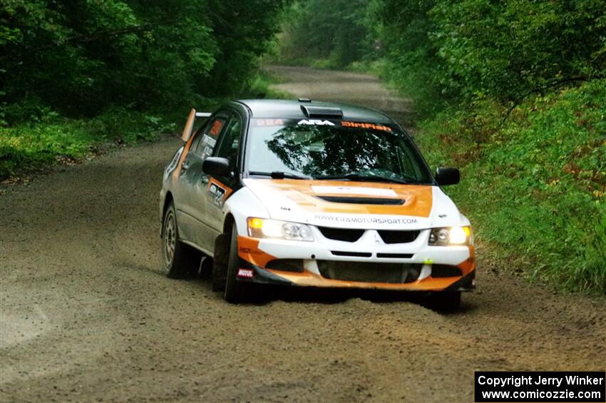 Kyle Tilley / Tim Whitteridge Mitsubishi Lancer Evo VIII on SS8, Refuge II.