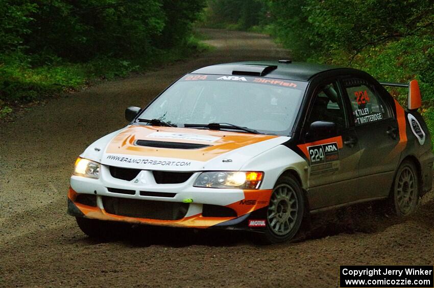 Kyle Tilley / Tim Whitteridge Mitsubishi Lancer Evo VIII on SS8, Refuge II.