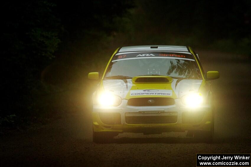 Mark Williams / Steve Harrell Subaru WRX STi on SS8, Refuge II.