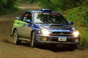 Jeff Timpe / Joe Patava Subaru WRX on SS8, Refuge II.