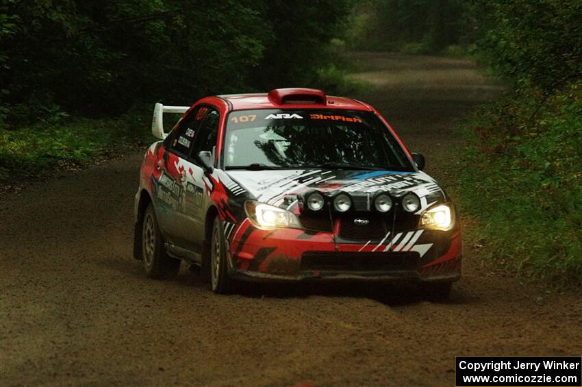 Dan Colburn / Cameron Case Subaru Impreza on SS8, Refuge II.