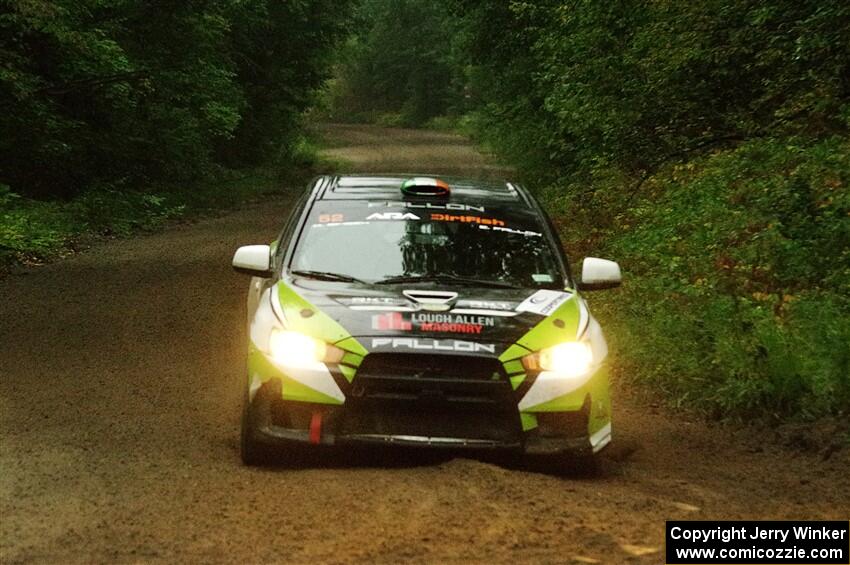 Eamon Fallon / Ozgur Simsek Mitsubishi Lancer Evo X on SS8, Refuge II.