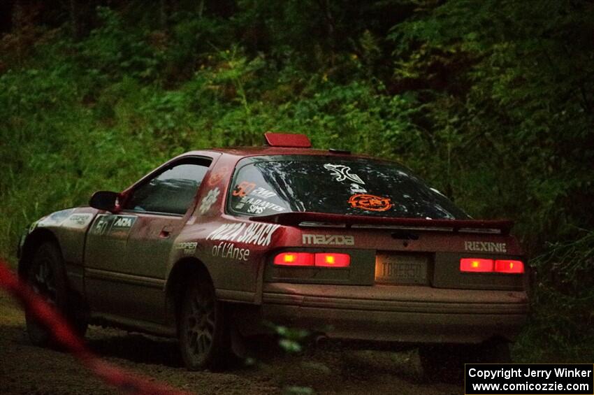 Al Dantes, Jr. / Andrew Sims Mazda RX-7 LS on SS8, Refuge II.