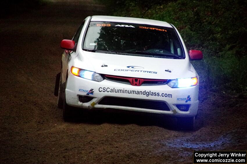 Sebastian Salgado / Christian Hidalgo Honda Civic on SS8, Refuge II.