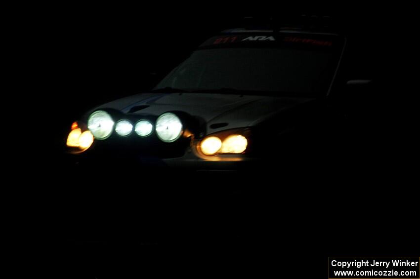 Andrew Dustman / K.J. Miller Subaru WRX on SS8, Refuge II.