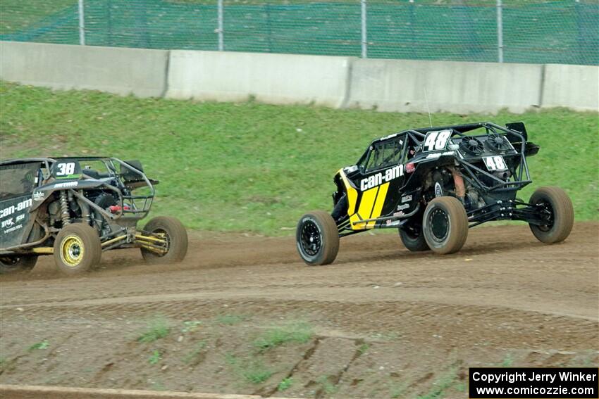 Brian Deegan's Can-Am Maverick X3 and Correy Weller's Can-Am Maverick X3