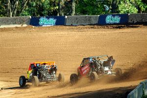 Catie Munnings' Can-Am Maverick X3 and Tanner Foust's Polaris RZR