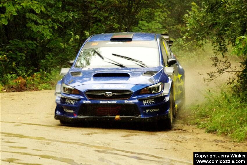 Travis Pastrana / Rhianon Gelsomino Subaru WRX STi on SS9, Height O' Land I.