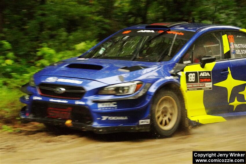 Travis Pastrana / Rhianon Gelsomino Subaru WRX STi on SS9, Height O' Land I.