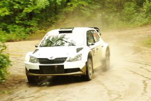 Ryan Booth / Andy Hayes Škoda Fabia on SS9, Height O' Land I.