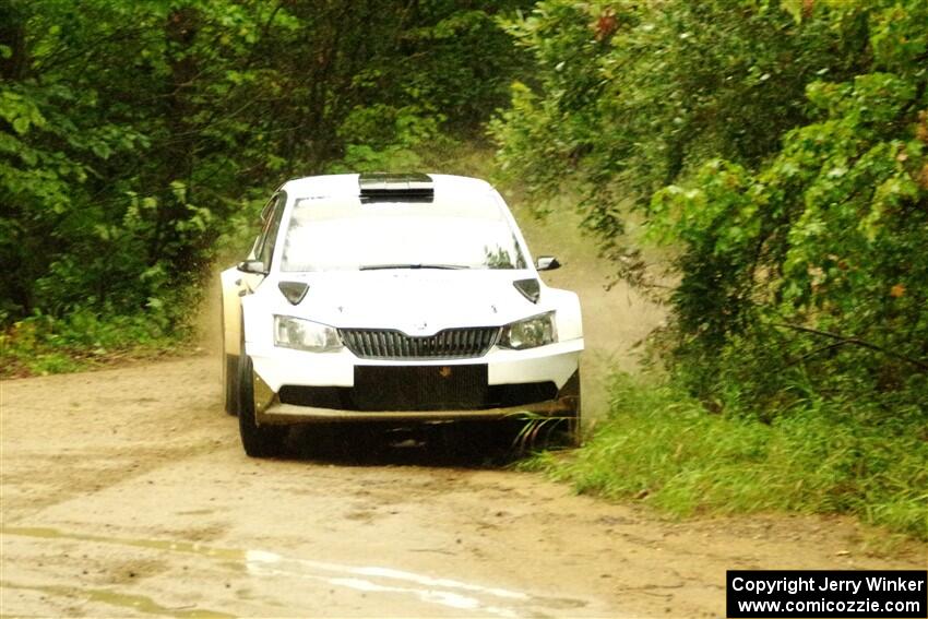 Ryan Booth / Andy Hayes Škoda Fabia on SS9, Height O' Land I.