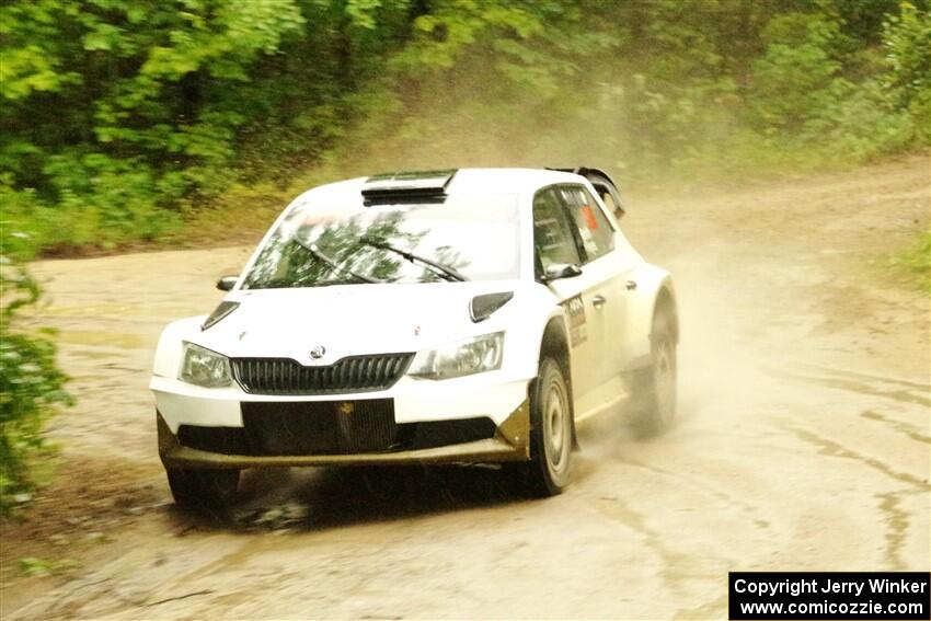 Ryan Booth / Andy Hayes Škoda Fabia on SS9, Height O' Land I.