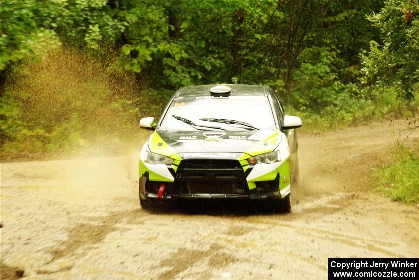 Eamon Fallon / Ozgur Simsek Mitsubishi Lancer Evo X on SS9, Height O' Land I.