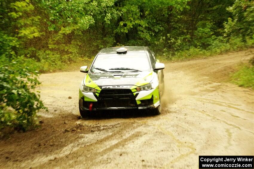 Eamon Fallon / Ozgur Simsek Mitsubishi Lancer Evo X on SS9, Height O' Land I.