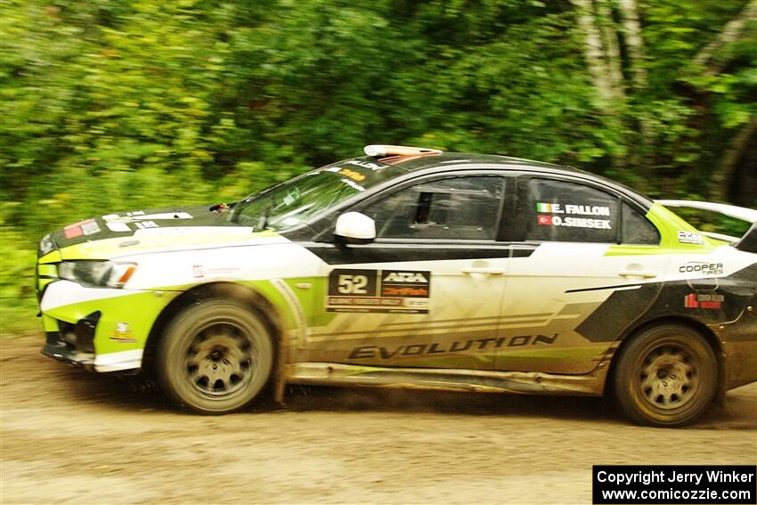 Eamon Fallon / Ozgur Simsek Mitsubishi Lancer Evo X on SS9, Height O' Land I.