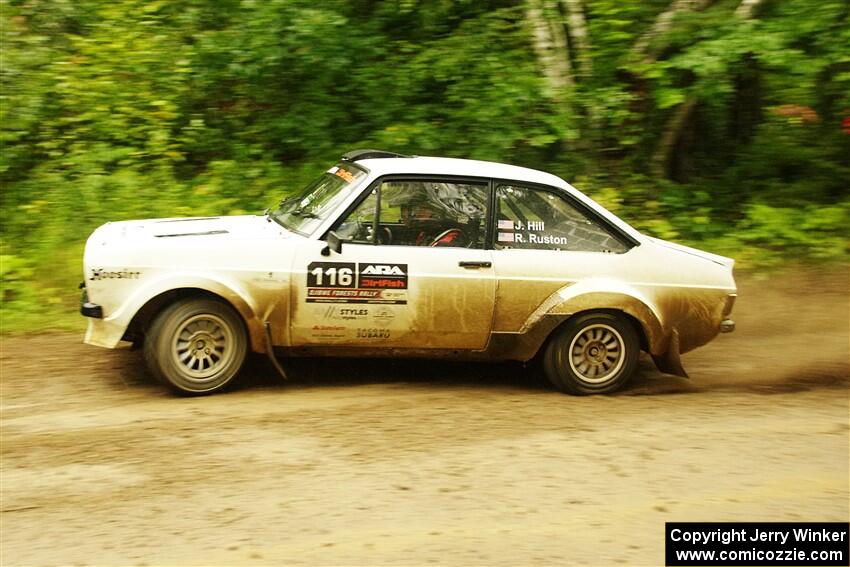 John Hill / Rebecca Ruston Ford Escort Mk II on SS9, Height O' Land I.