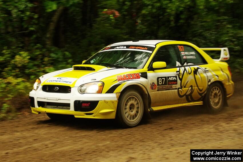 Mark Williams / Steve Harrell Subaru WRX STi on SS9, Height O' Land I.