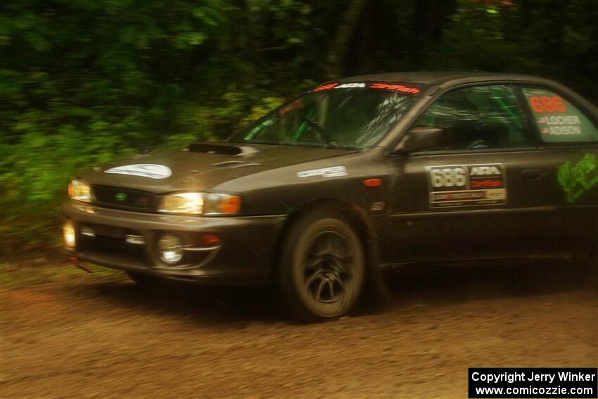 Jordan Locher / Tom Addison Subaru Impreza 2.5RS on SS9, Height O' Land I.