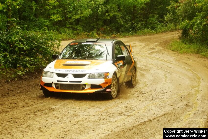 Kyle Tilley / Tim Whitteridge Mitsubishi Lancer Evo VIII on SS9, Height O' Land I.